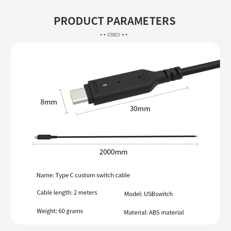 PCsensor DIY switch cable USB Type-C