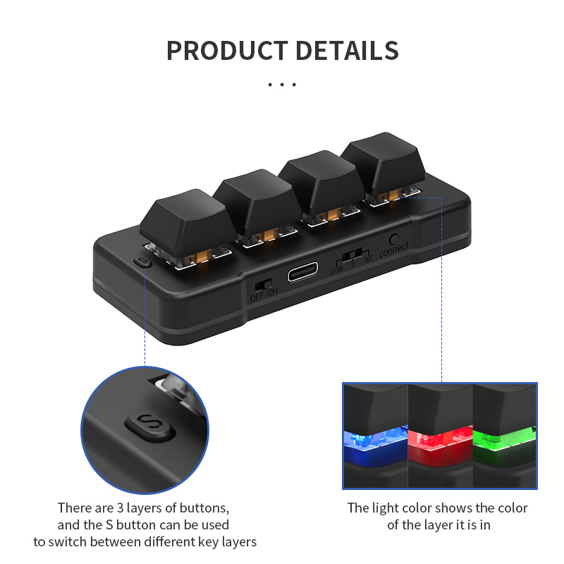 PCsensor Custom 4-Key Keyboard