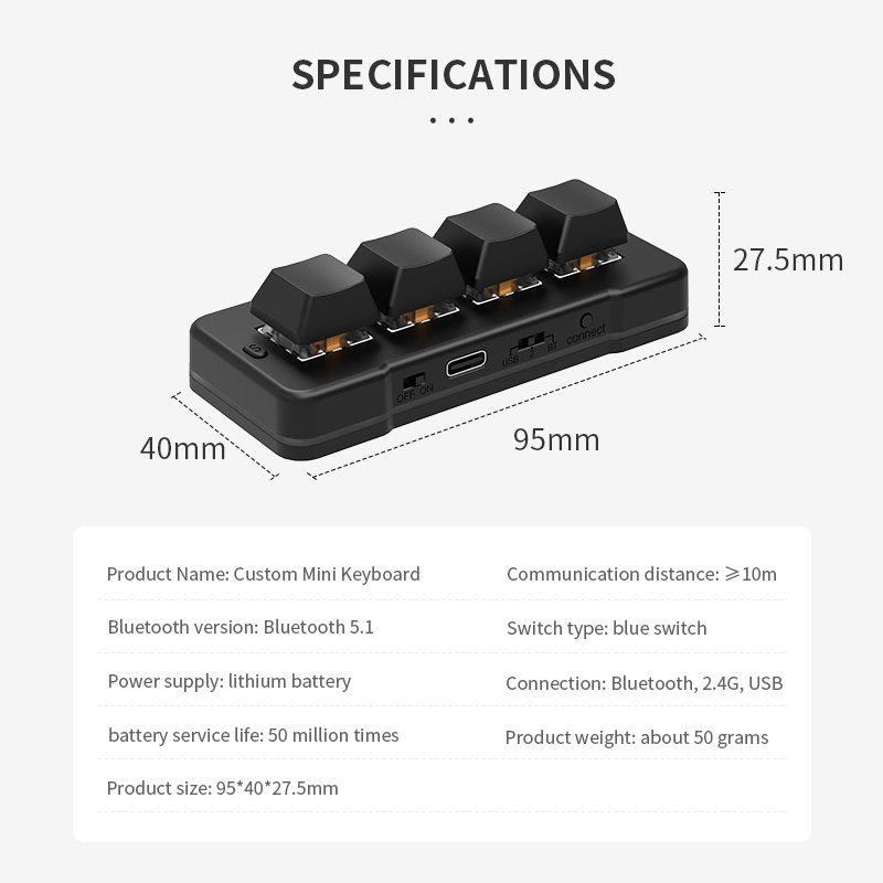 PCsensor Custom 4-Key Keyboard